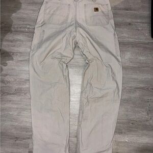Carhartt Baggy Carpenter Tan Pants 36x36 Workwear Vintage Y2K